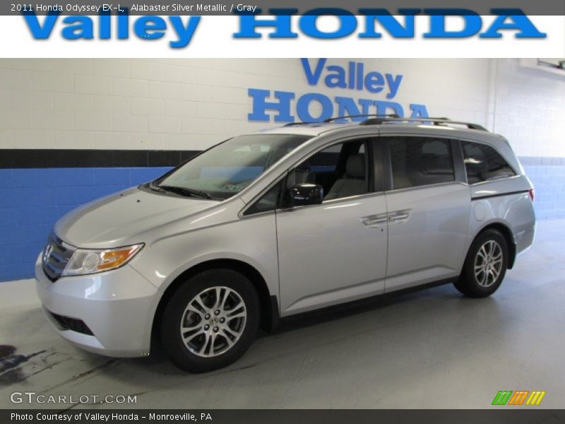Alabaster Silver Metallic / Gray 2011 Honda Odyssey EX-L