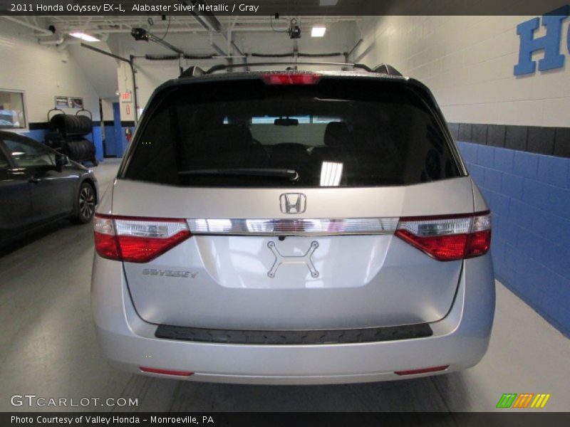 Alabaster Silver Metallic / Gray 2011 Honda Odyssey EX-L