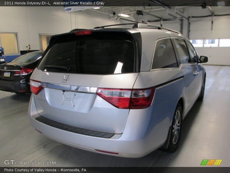 Alabaster Silver Metallic / Gray 2011 Honda Odyssey EX-L