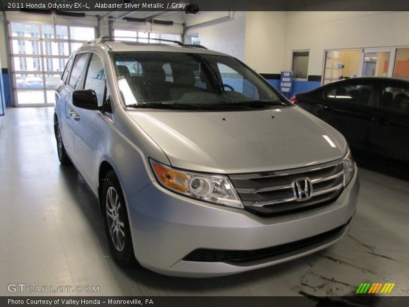 Alabaster Silver Metallic / Gray 2011 Honda Odyssey EX-L