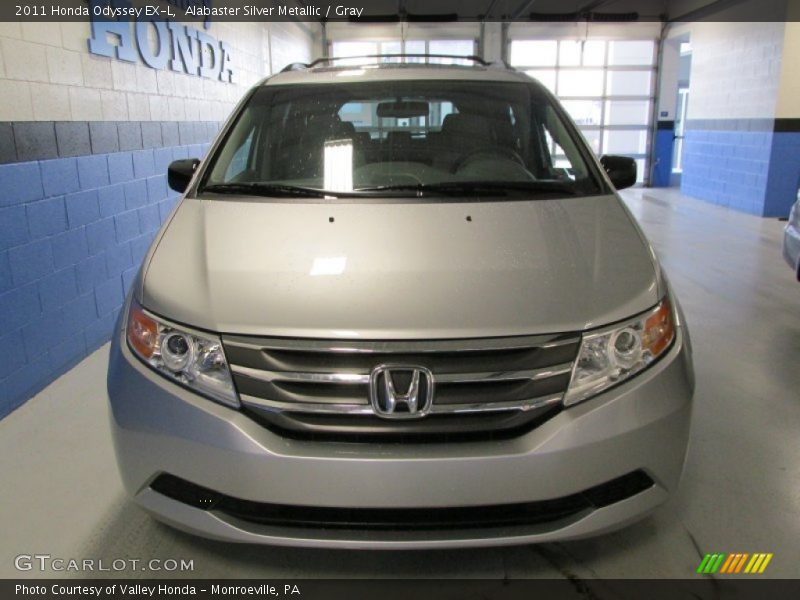 Alabaster Silver Metallic / Gray 2011 Honda Odyssey EX-L