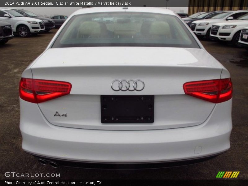 Glacier White Metallic / Velvet Beige/Black 2014 Audi A4 2.0T Sedan