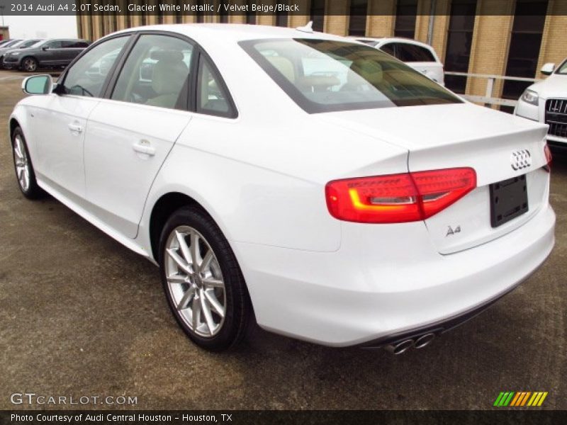 Glacier White Metallic / Velvet Beige/Black 2014 Audi A4 2.0T Sedan