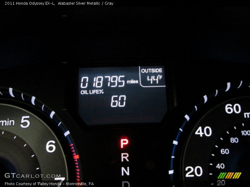Alabaster Silver Metallic / Gray 2011 Honda Odyssey EX-L