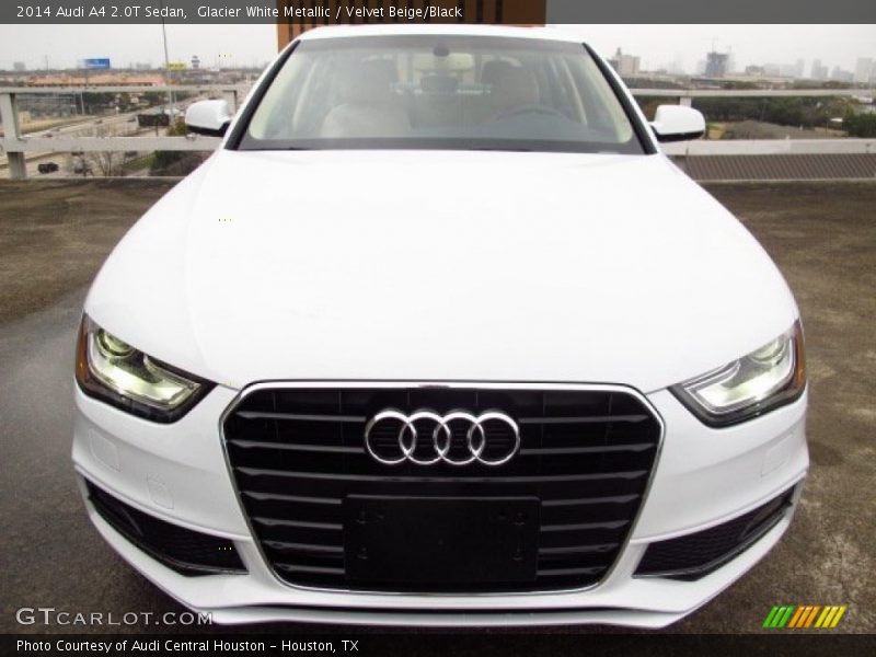 Glacier White Metallic / Velvet Beige/Black 2014 Audi A4 2.0T Sedan