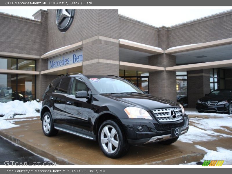 Black / Black 2011 Mercedes-Benz ML 350 4Matic