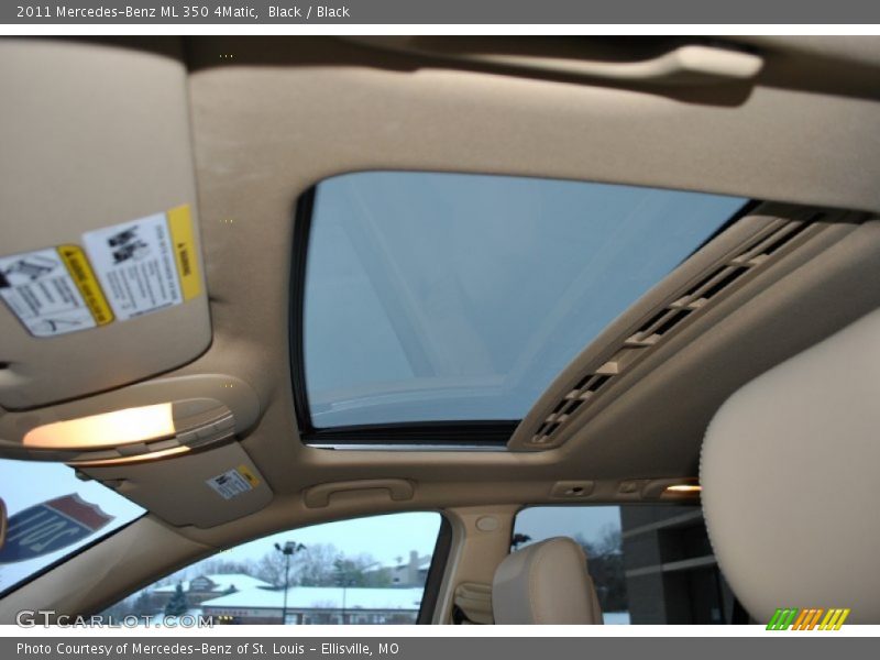 Black / Black 2011 Mercedes-Benz ML 350 4Matic