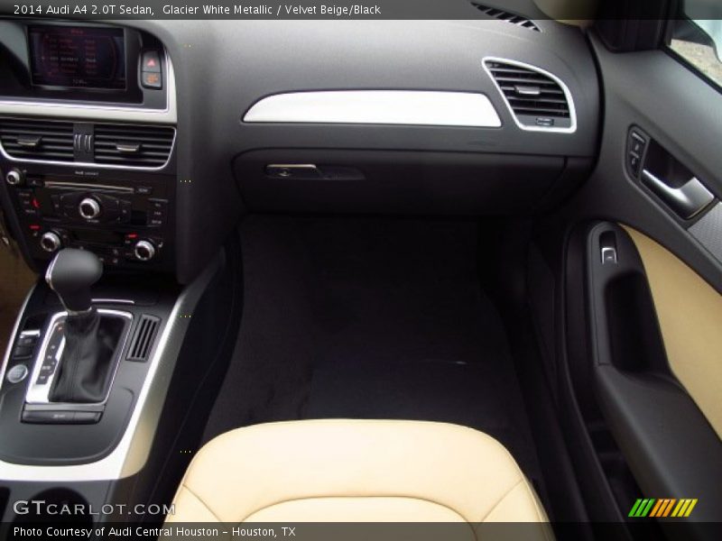 Glacier White Metallic / Velvet Beige/Black 2014 Audi A4 2.0T Sedan