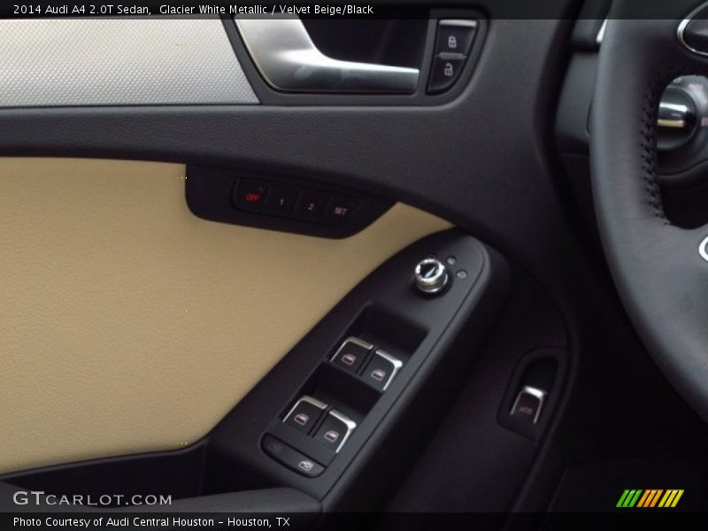 Glacier White Metallic / Velvet Beige/Black 2014 Audi A4 2.0T Sedan