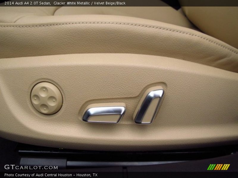 Glacier White Metallic / Velvet Beige/Black 2014 Audi A4 2.0T Sedan