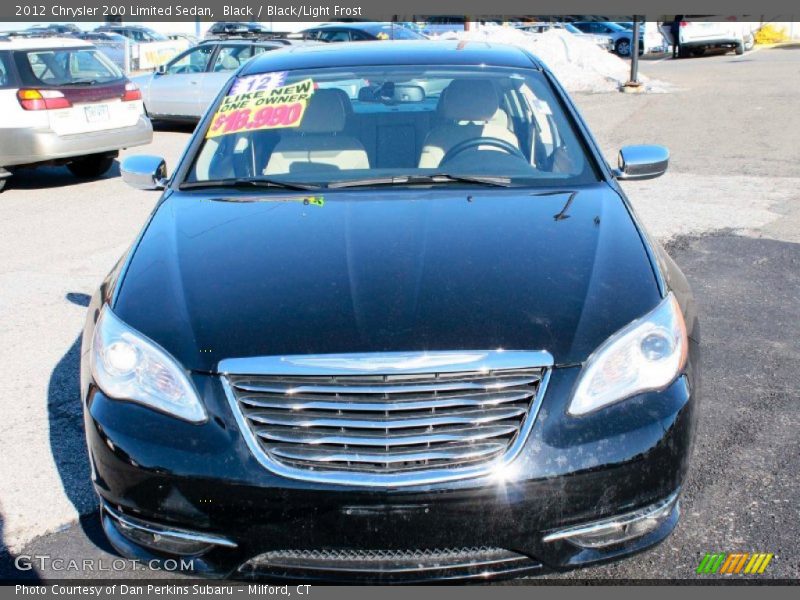 Black / Black/Light Frost 2012 Chrysler 200 Limited Sedan