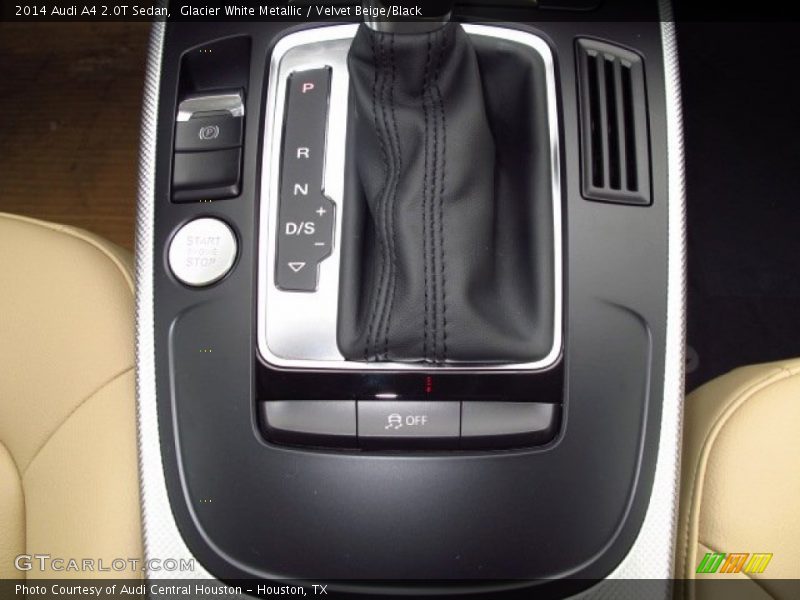 Glacier White Metallic / Velvet Beige/Black 2014 Audi A4 2.0T Sedan