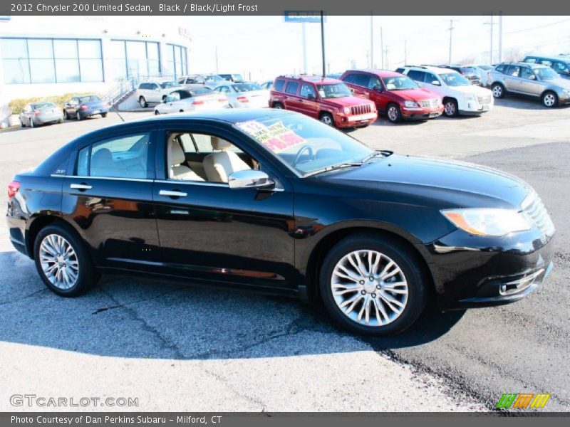 Black / Black/Light Frost 2012 Chrysler 200 Limited Sedan