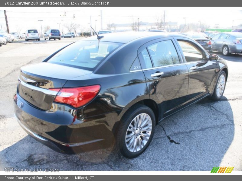 Black / Black/Light Frost 2012 Chrysler 200 Limited Sedan