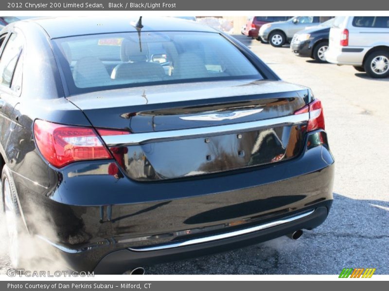 Black / Black/Light Frost 2012 Chrysler 200 Limited Sedan