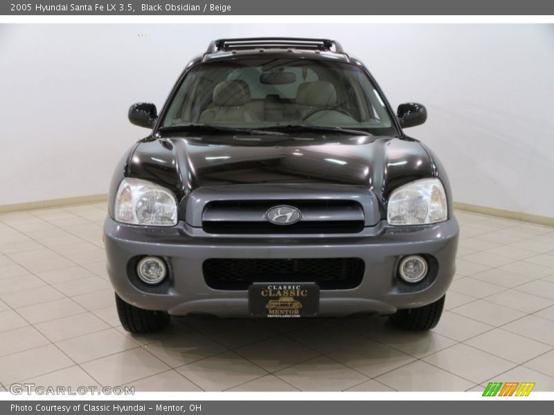 Black Obsidian / Beige 2005 Hyundai Santa Fe LX 3.5