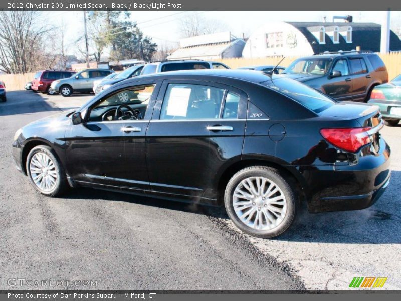 Black / Black/Light Frost 2012 Chrysler 200 Limited Sedan