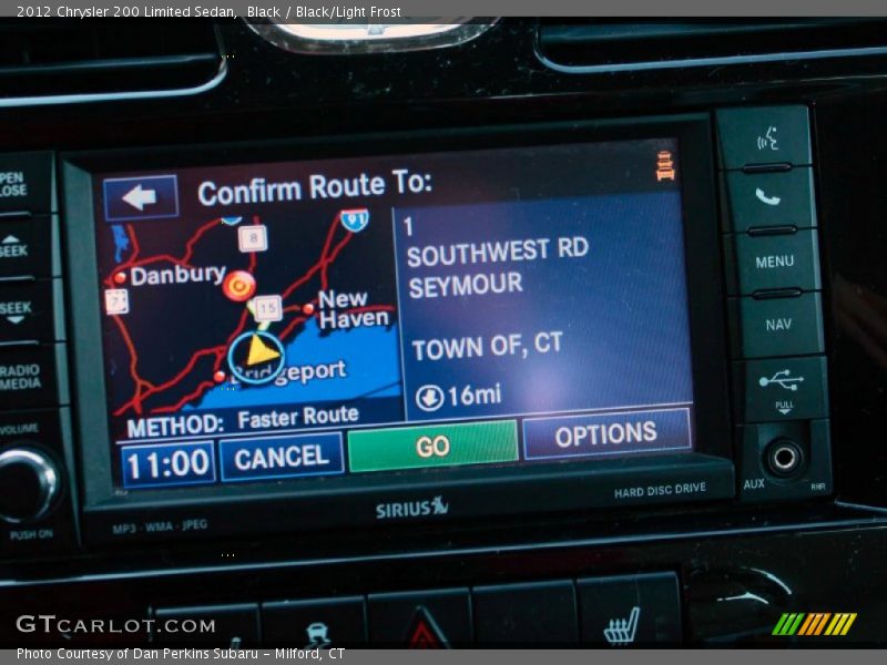 Black / Black/Light Frost 2012 Chrysler 200 Limited Sedan