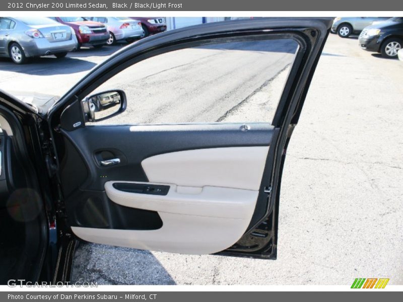 Black / Black/Light Frost 2012 Chrysler 200 Limited Sedan