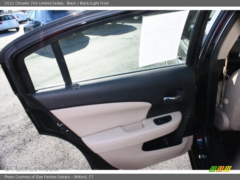 Black / Black/Light Frost 2012 Chrysler 200 Limited Sedan