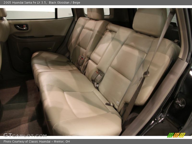 Black Obsidian / Beige 2005 Hyundai Santa Fe LX 3.5
