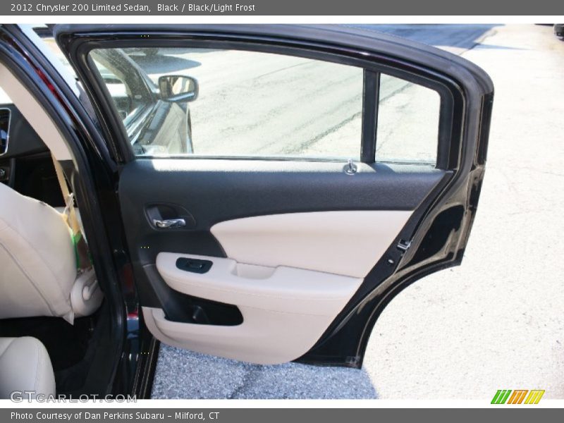 Black / Black/Light Frost 2012 Chrysler 200 Limited Sedan