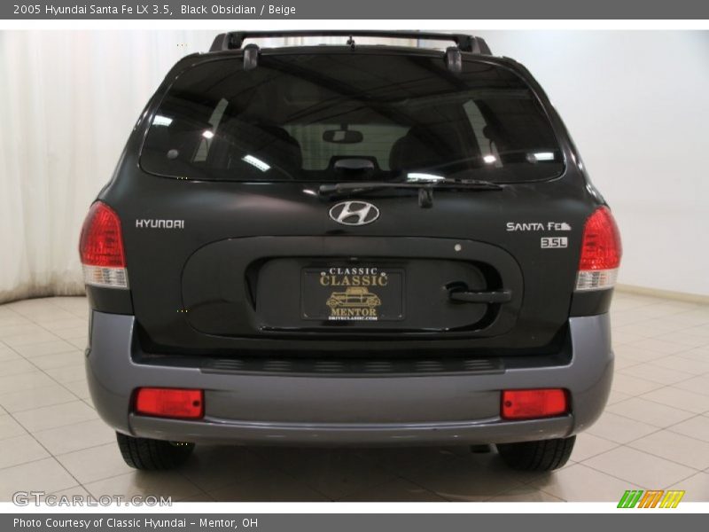 Black Obsidian / Beige 2005 Hyundai Santa Fe LX 3.5