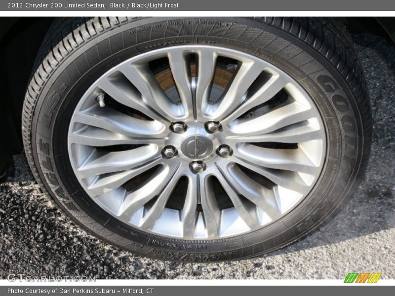 Black / Black/Light Frost 2012 Chrysler 200 Limited Sedan