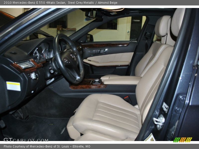 Steel Grey Metallic / Almond Beige 2010 Mercedes-Benz E 550 4Matic Sedan