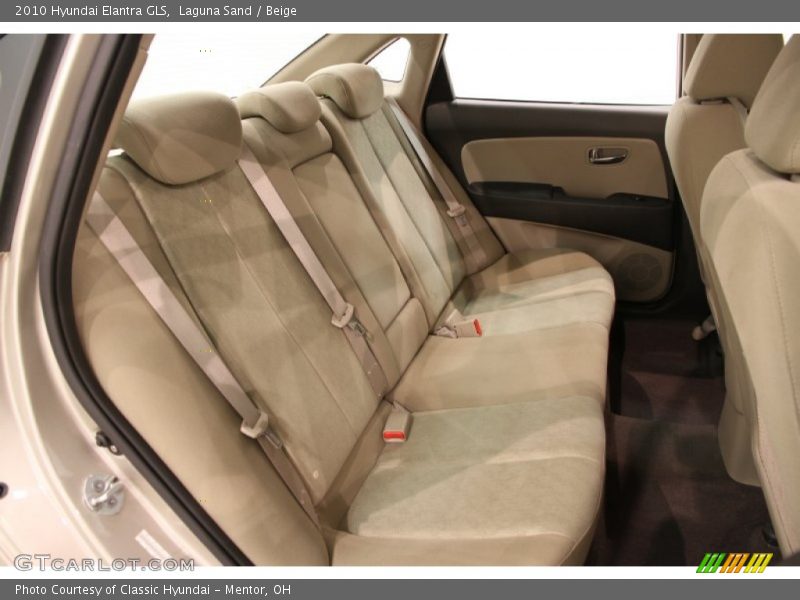 Rear Seat of 2010 Elantra GLS