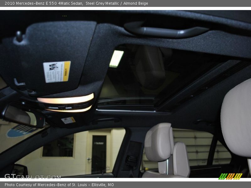Steel Grey Metallic / Almond Beige 2010 Mercedes-Benz E 550 4Matic Sedan