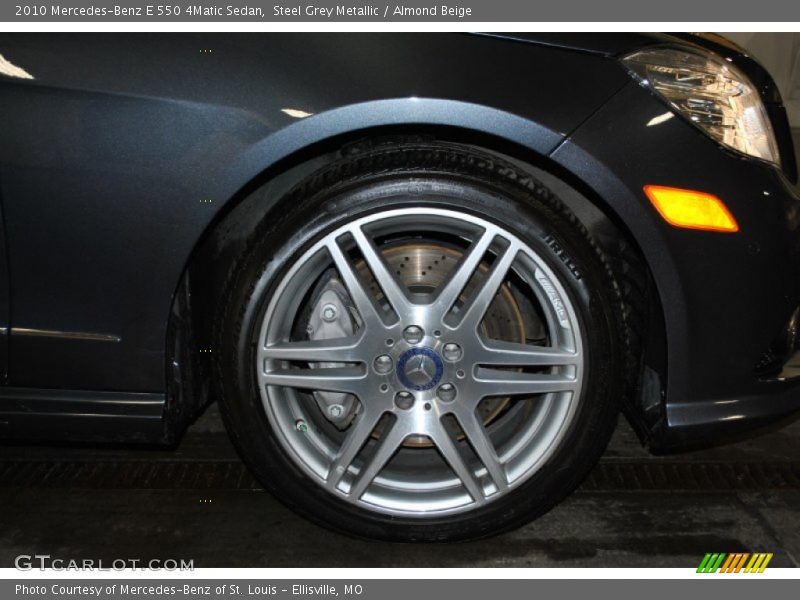 Steel Grey Metallic / Almond Beige 2010 Mercedes-Benz E 550 4Matic Sedan