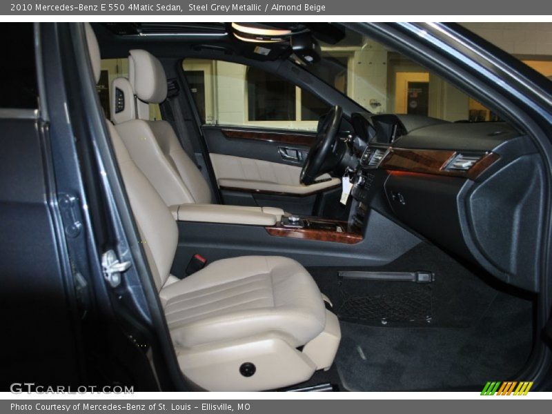 Steel Grey Metallic / Almond Beige 2010 Mercedes-Benz E 550 4Matic Sedan