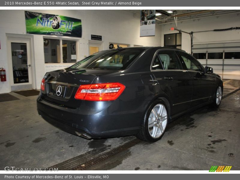Steel Grey Metallic / Almond Beige 2010 Mercedes-Benz E 550 4Matic Sedan
