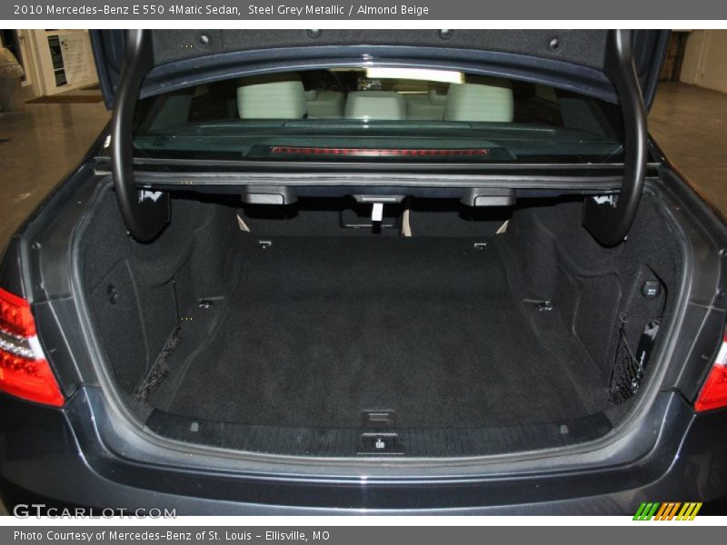 Steel Grey Metallic / Almond Beige 2010 Mercedes-Benz E 550 4Matic Sedan