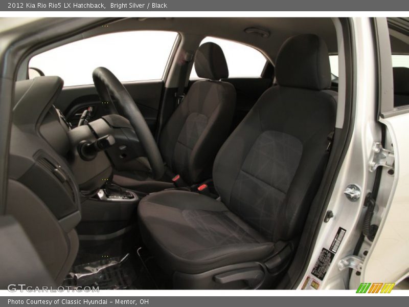 Bright Silver / Black 2012 Kia Rio Rio5 LX Hatchback