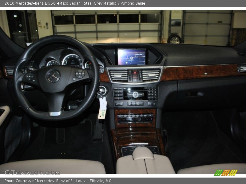 Steel Grey Metallic / Almond Beige 2010 Mercedes-Benz E 550 4Matic Sedan