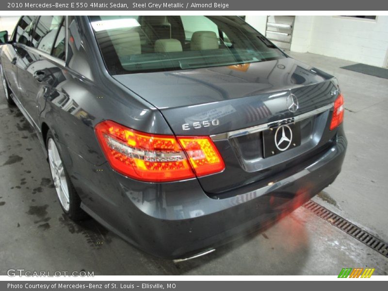 Steel Grey Metallic / Almond Beige 2010 Mercedes-Benz E 550 4Matic Sedan