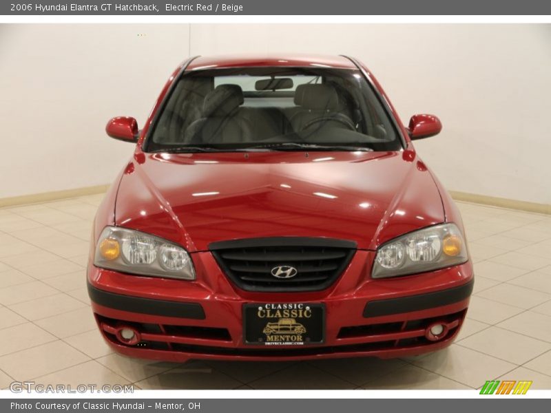 Electric Red / Beige 2006 Hyundai Elantra GT Hatchback