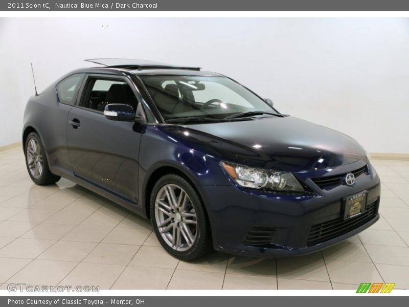 Nautical Blue Mica / Dark Charcoal 2011 Scion tC