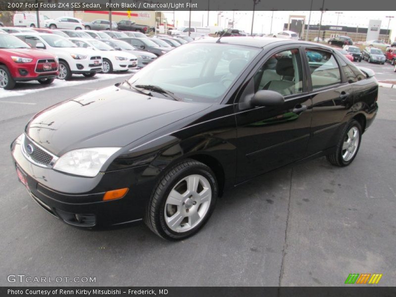 Pitch Black / Charcoal/Light Flint 2007 Ford Focus ZX4 SES Sedan