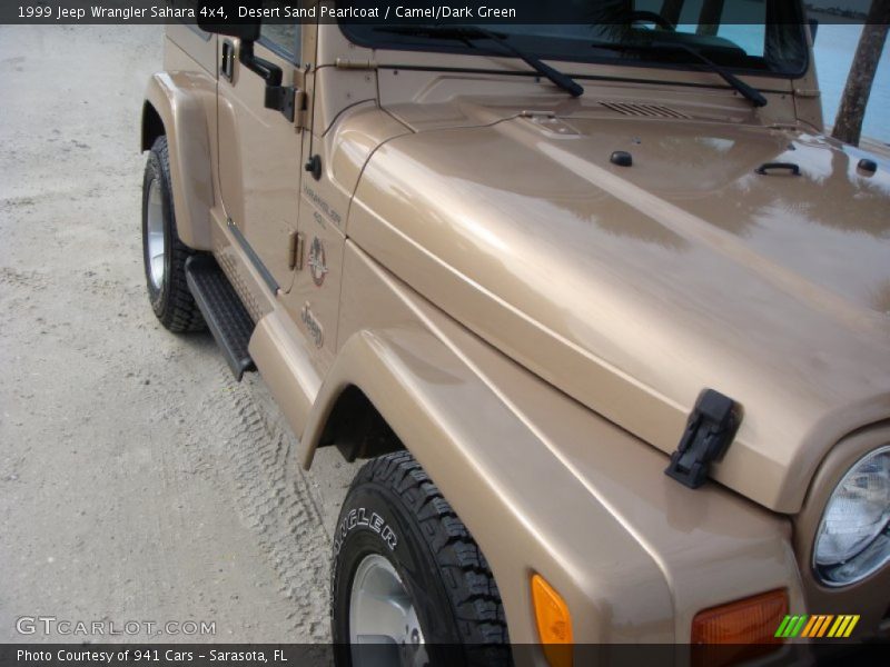 Desert Sand Pearlcoat / Camel/Dark Green 1999 Jeep Wrangler Sahara 4x4