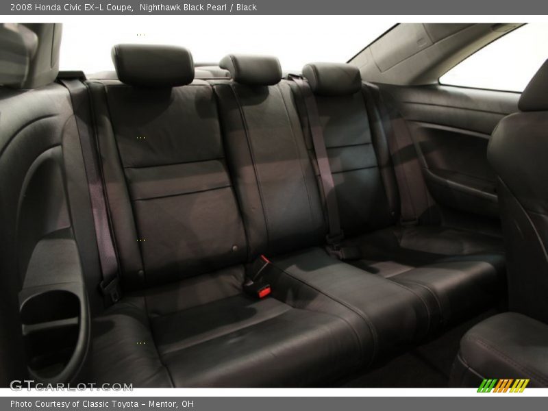 Nighthawk Black Pearl / Black 2008 Honda Civic EX-L Coupe