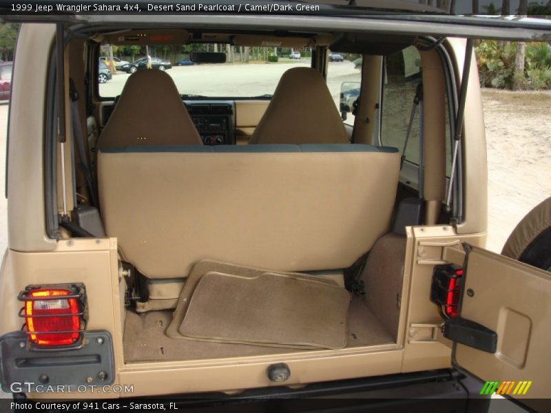 Desert Sand Pearlcoat / Camel/Dark Green 1999 Jeep Wrangler Sahara 4x4