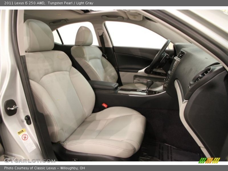 Tungsten Pearl / Light Gray 2011 Lexus IS 250 AWD