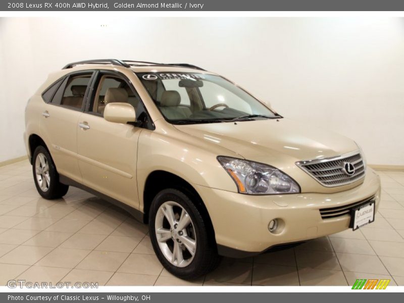 Golden Almond Metallic / Ivory 2008 Lexus RX 400h AWD Hybrid
