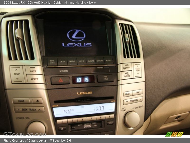 Golden Almond Metallic / Ivory 2008 Lexus RX 400h AWD Hybrid
