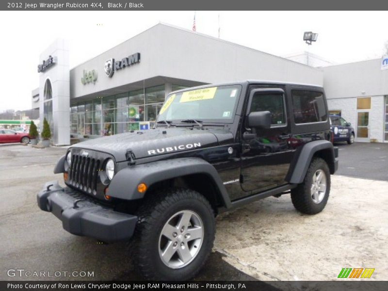 Black / Black 2012 Jeep Wrangler Rubicon 4X4