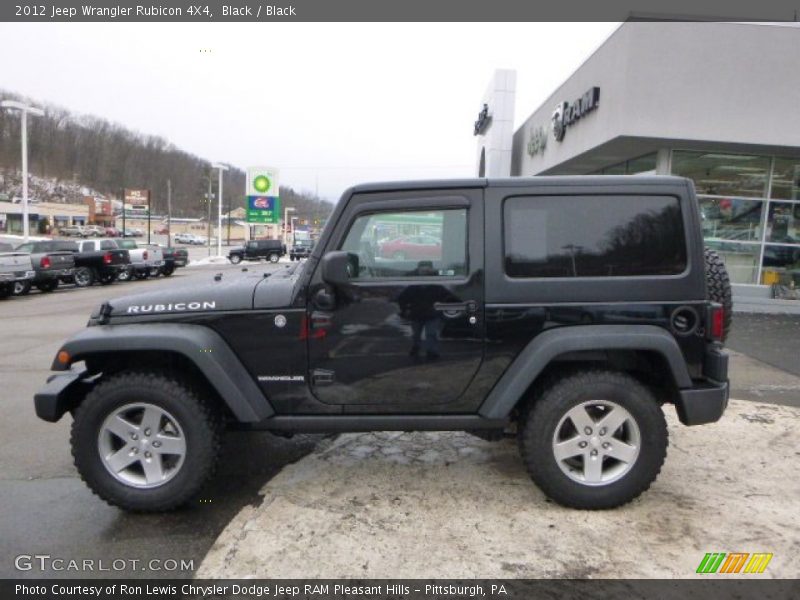Black / Black 2012 Jeep Wrangler Rubicon 4X4