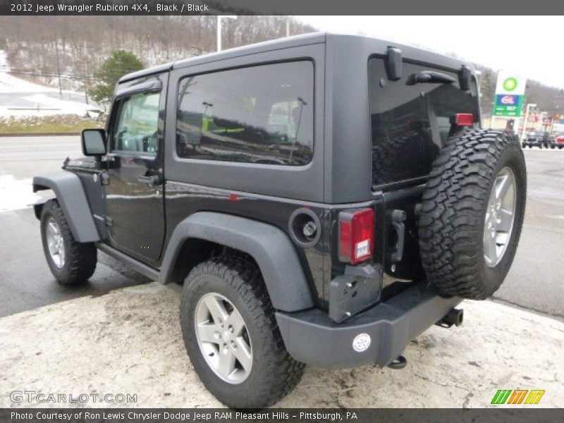 Black / Black 2012 Jeep Wrangler Rubicon 4X4
